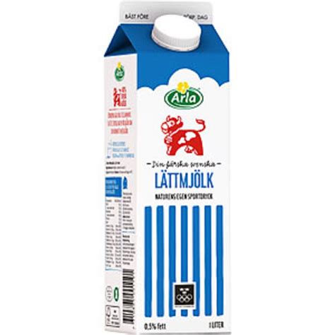 Vad kostar 1 liter mjölk arla